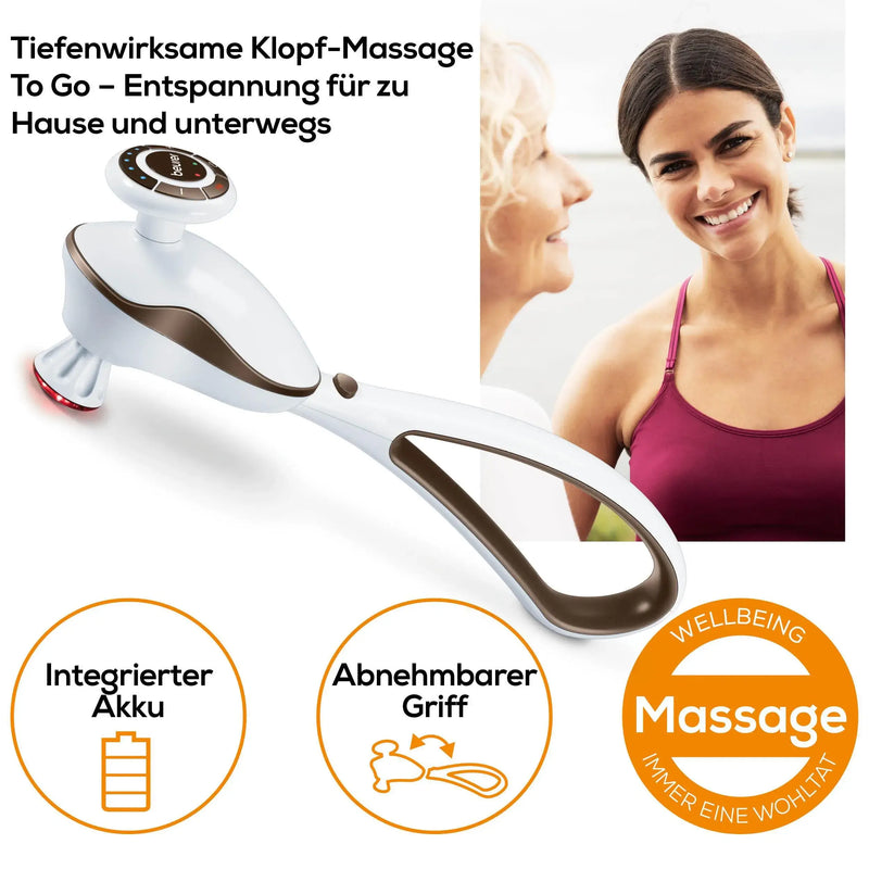 Klopf-Massagegerät Beurer MG 510 mit Wärmefunktion und Akku