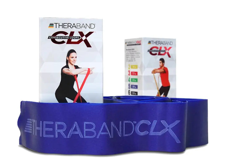 Powerband Thera-Band CLX für Fitness mit 11 Schlaufen