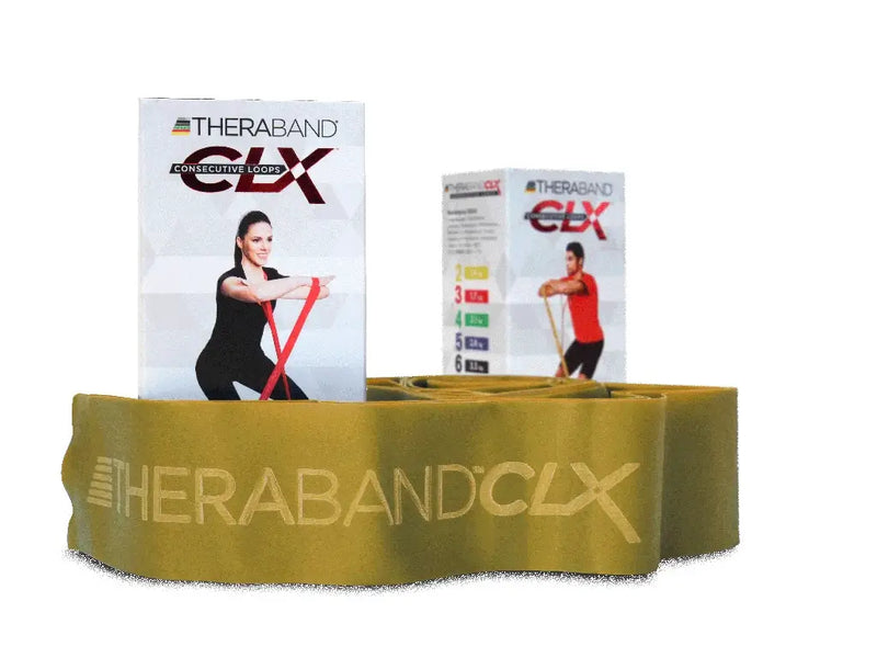 Powerband Thera-Band CLX für Fitness mit 11 Schlaufen