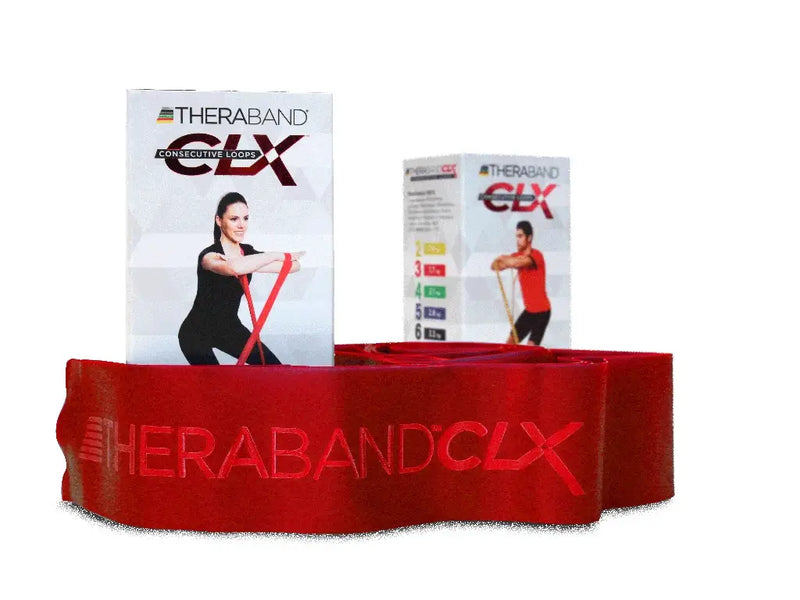 Powerband Thera-Band CLX für Fitness mit 11 Schlaufen