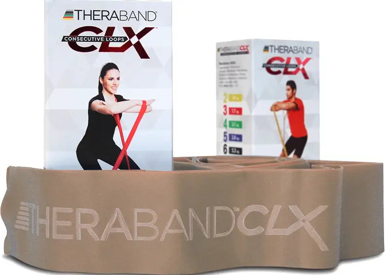 Powerband Thera-Band CLX für Fitness mit 11 Schlaufen